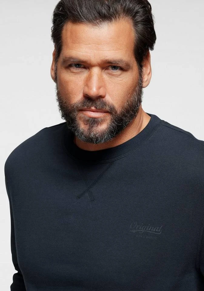 Man's World Sweatshirt aus Baumwollmischung Blau-meliert, Anthrazit-meliert, Rot-meliert, Dunkelblau 4 Man's World Sweatshirt aus Baumwollmischung Blau-meliert, Anthrazit-meliert, Rot-meliert, Dunkelblau – Bild 4