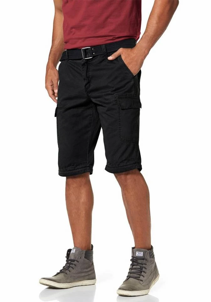 Man's World Cargohose (Set, mit Gürtel) mit Zip-Off Funktion Schwarz, Grau 3 Man's World Cargohose (Set, mit Gürtel) mit Zip-Off Funktion Schwarz, Grau – Bild 3