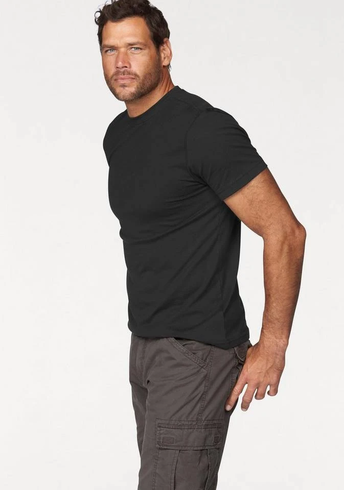 Man's World T-Shirt (Packung, 3-tlg., 3er-Pack) Basic T-Shirt mit trageangenehmer Qualität Olivgrün | khaki | natur, Weiß | weiß | weiß, Schwarz | schwarz | schwarz, Rot | marine | grau-meliert 14 Man's World T-Shirt (Packung, 3-tlg., 3er-Pack) Basic T-Shirt mit trageangenehmer Qualität Olivgrün | khaki | natur, Weiß | weiß | weiß, Schwarz | schwarz | schwarz, Rot | marine | grau-meliert – Bild 14