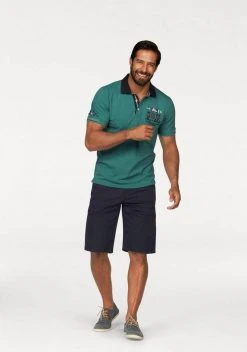 Man's World Poloshirt in Piqué-Qualität mit Kontrastkragen -Mans World Verkäufe 18822119