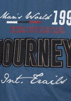 Man's World Kurzarmhemd mit Print und Aufnähern Blau, Nachtblau -Mans World Verkäufe 20717666