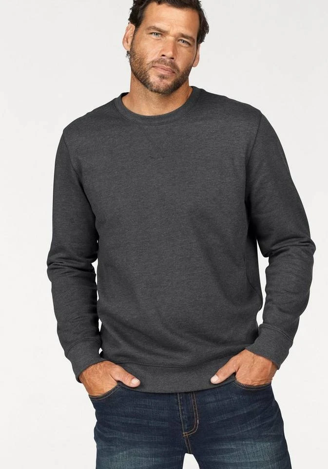 Man's World Sweatshirt aus Baumwollmischung Blau-meliert, Anthrazit-meliert, Rot-meliert, Dunkelblau 8 Man's World Sweatshirt aus Baumwollmischung Blau-meliert, Anthrazit-meliert, Rot-meliert, Dunkelblau – Bild 8