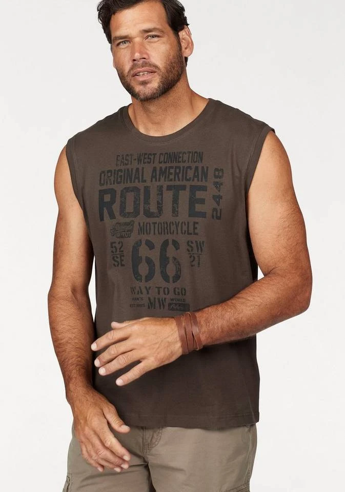 Man's World Muscleshirt (Packung, 2-tlg., 2er-Pack) aus reiner Baumwolle Blau | schwarz, Grau-meliert | olivgrün 1 Man's World Muscleshirt (Packung, 2-tlg., 2er-Pack) aus reiner Baumwolle Blau | schwarz, Grau-meliert | olivgrün