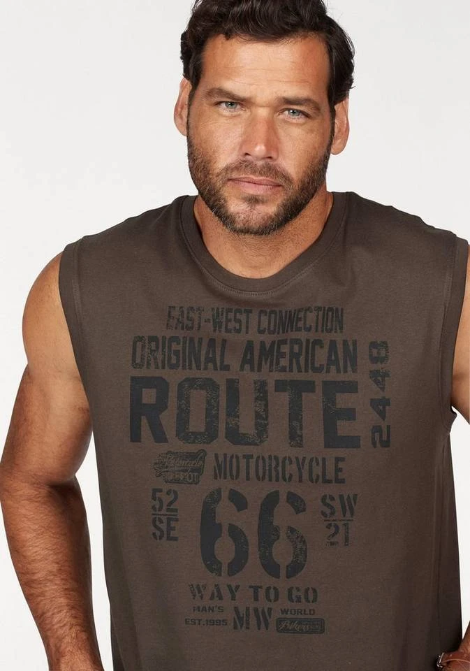 Man's World Muscleshirt (Packung, 2-tlg., 2er-Pack) aus reiner Baumwolle Blau | schwarz, Grau-meliert | olivgrün 3 Man's World Muscleshirt (Packung, 2-tlg., 2er-Pack) aus reiner Baumwolle Blau | schwarz, Grau-meliert | olivgrün – Bild 3