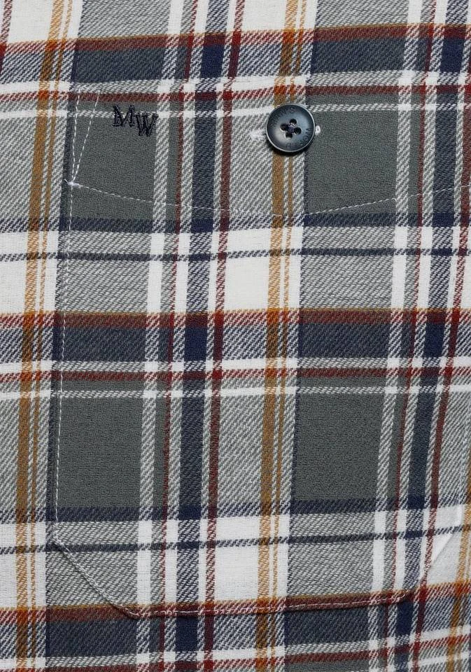 Man's World Flanellhemd Modisches Großkaromuster Grau-blau-weiß, Blau-offwhite-kariert 6 Man's World Flanellhemd Modisches Großkaromuster Grau-blau-weiß, Blau-offwhite-kariert – Bild 6