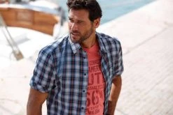 Man's World Kurzarmhemd mit kleinem Print -Mans World Verkäufe 26037993