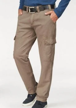 Man's World Cargohose mit aufgesetzten Taschen Schwarz, Khaki, Olivgr&uuml;n, Grau -Mans World Verkäufe 27417202