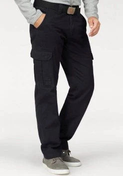 Man's World Cargohose mit aufgesetzten Taschen Schwarz, Khaki, Olivgr&uuml;n, Grau -Mans World Verkäufe 27418215