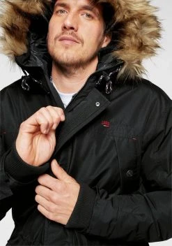 Man's World Parka Schwarz, Dunkelblau -Mans World Verkäufe 28297041