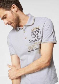 Man's World Poloshirt in melierter Optik -Mans World Verkäufe 31503286