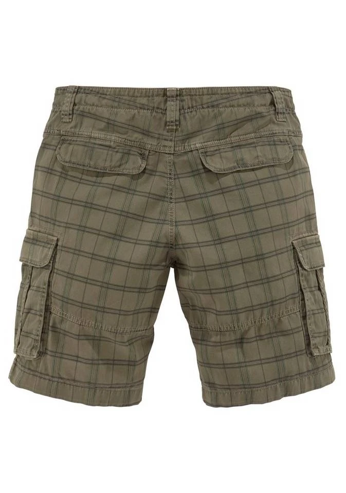 Man's World Cargoshorts Vorgewaschene Optik Grau-kariert, Olivgrün-kariert 5 Man's World Cargoshorts Vorgewaschene Optik Grau-kariert, Olivgrün-kariert – Bild 5