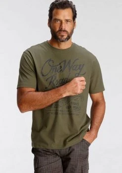 Man's World T-Shirt mit Print in Used-Optik Indigo, Oliv, Schwarz -Mans World Verkäufe 353429c7 094f 56a9 92ff 19f2293208e3