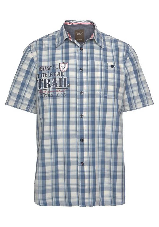 Man's World Kurzarmhemd Mit Chambray-Einsätzen an den Ärmeln 4 Man's World Kurzarmhemd Mit Chambray-Einsätzen an den Ärmeln – Bild 4