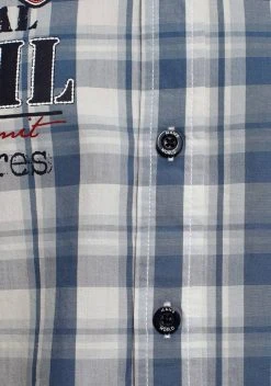 Man's World Kurzarmhemd Mit Chambray-Einsätzen an den Ärmeln 12 Man's World Kurzarmhemd Mit Chambray-Einsätzen an den Ärmeln -Mans World Verkäufe 36064773