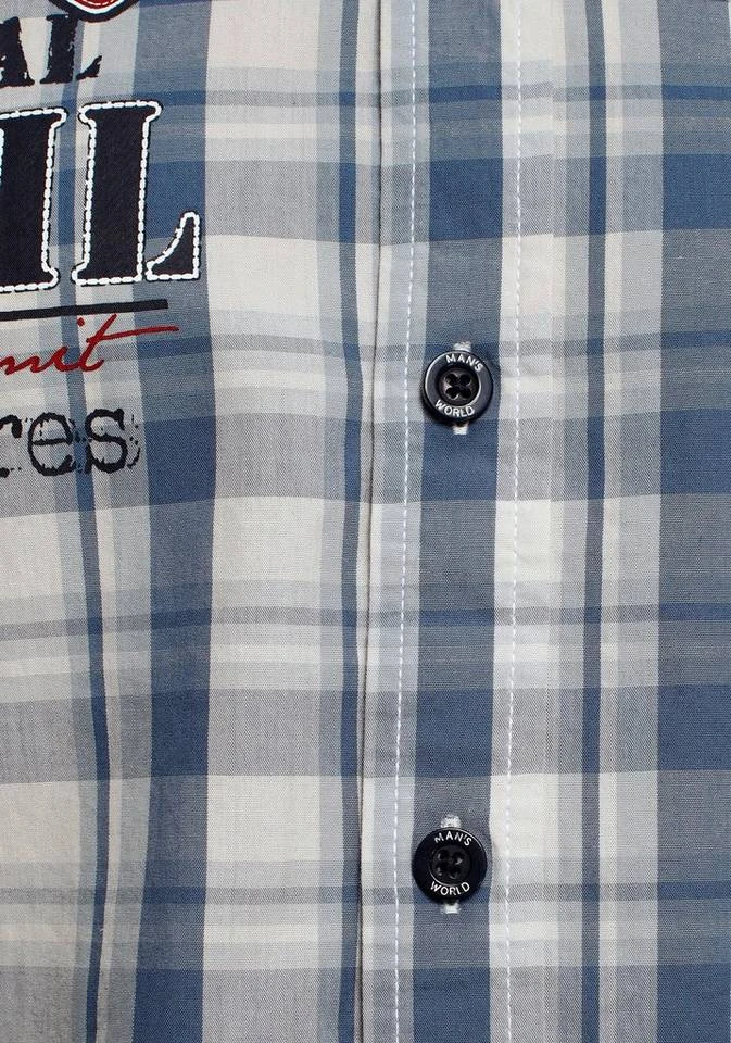 Man's World Kurzarmhemd Mit Chambray-Einsätzen an den Ärmeln 6 Man's World Kurzarmhemd Mit Chambray-Einsätzen an den Ärmeln – Bild 6