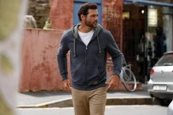 Man's World Kapuzensweatjacke mit kontrastfarbigem Innenfutter Schwarz, Olivgr&uuml;n, Blau -Mans World Verkäufe 37317976