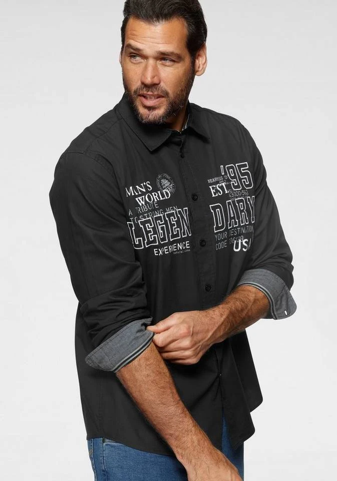 Man's World Langarmhemd 1 Man's World Langarmhemd
