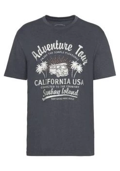 Man's World T-Shirt mit großflächigem Print Blaugrau-meliert, Rot-meliert -Mans World Verkäufe 49dbd8d6 7f5b 5c69 8505 05238cbe9778