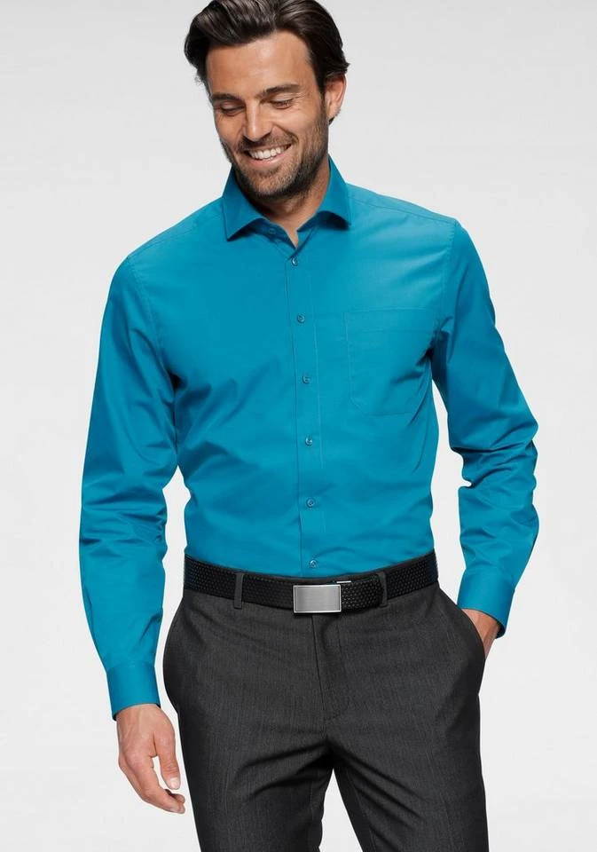 Man's World Businesshemd unterstützt Cotton made in Africa Anthrazit, Petrol, Dunkelrot 1 Man's World Businesshemd unterstützt Cotton made in Africa Anthrazit, Petrol, Dunkelrot