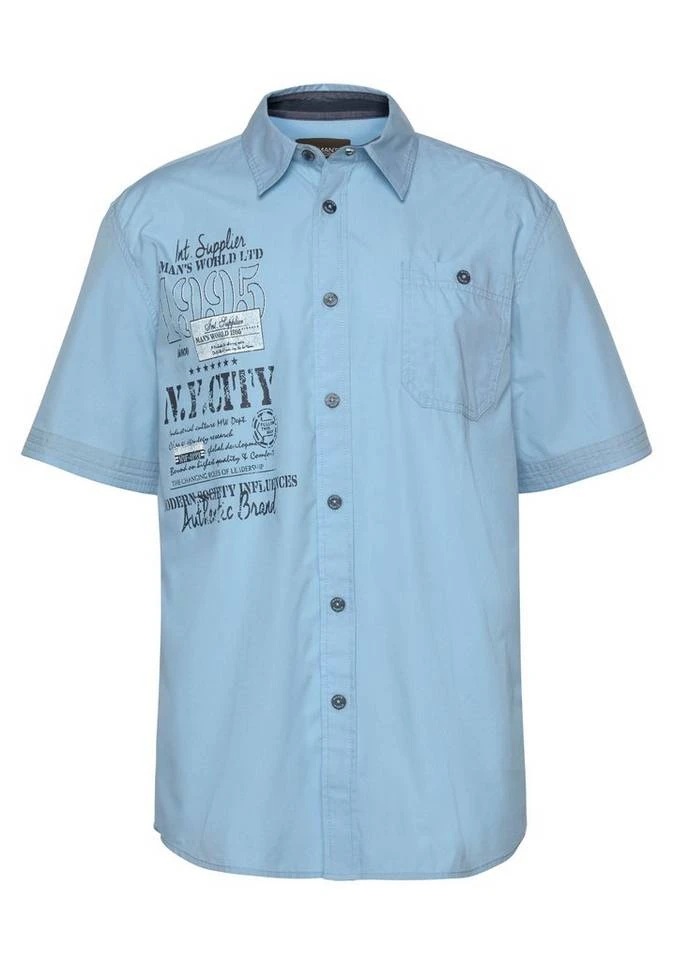 Man's World Kurzarmhemd Dunkelblau, Hellblau 6 Man's World Kurzarmhemd Dunkelblau, Hellblau – Bild 6