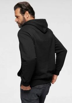 Man's World Kapuzensweatshirt mit Kontrast- Details Schwarz, Blau -Mans World Verkäufe 8af10e2c d9db 5d18 82ab e4585d85e88c