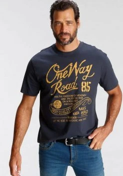 Man's World T-Shirt mit Print in Used-Optik Indigo, Oliv, Schwarz -Mans World Verkäufe b48bc3e9 5a38 5eb2 bde3 84333722a8c1