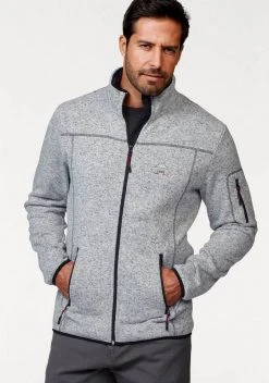 Man's World Strickfleecejacke mit modischen Ziernähten Graublau-meliert, Hellgrau-meliert, Graublau meliert ( Fleecejacke aus nachhaltigem Material), Royalblau-meliert -Mans World Verkäufe c76a8e14 db7c 5b8b a446 f34a74aba379