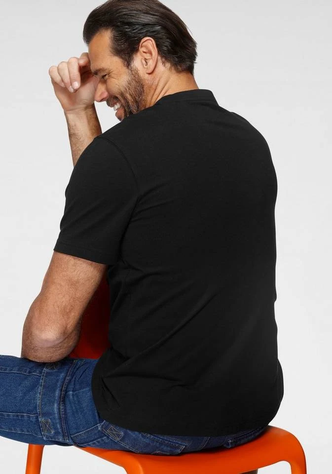 Man's World T-Shirt Großer Print Schwarz, Rauchblau, Koralle 2 Man's World T-Shirt Großer Print Schwarz, Rauchblau, Koralle – Bild 2