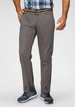 Man's World Chinohose (Set, mit abnehmbarem Gürtel) Grau, Beige
