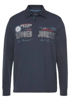 Man's World Langarm-Poloshirt mit aufwendigem Front- Print -Mans World Verkäufe e225d4f7 a1a2 5205 9f07 e59f23c8bcc5