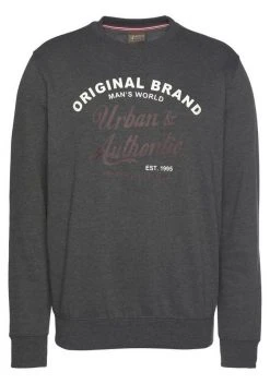 Man's World Sweatshirt Dunkelrot-meliert, Anthrazit-meliert, Dunkelblau-meliert