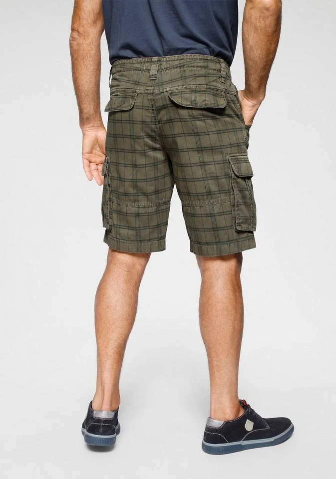 Man's World Cargoshorts Vorgewaschene Optik Grau-kariert, Olivgrün-kariert 2 Man's World Cargoshorts Vorgewaschene Optik Grau-kariert, Olivgrün-kariert – Bild 2