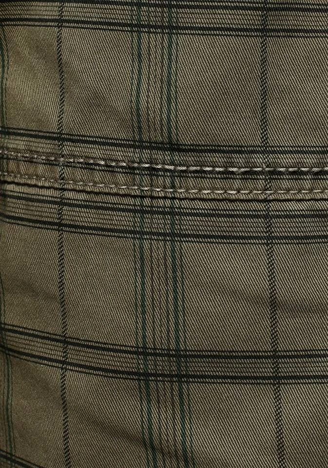 Man's World Cargoshorts Vorgewaschene Optik Grau-kariert, Olivgrün-kariert 6 Man's World Cargoshorts Vorgewaschene Optik Grau-kariert, Olivgrün-kariert – Bild 6
