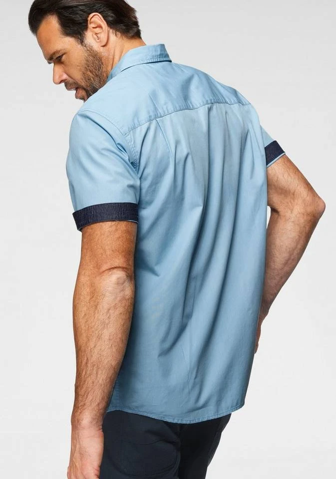 Man's World Kurzarmhemd Dunkelblau, Hellblau 2 Man's World Kurzarmhemd Dunkelblau, Hellblau – Bild 2
